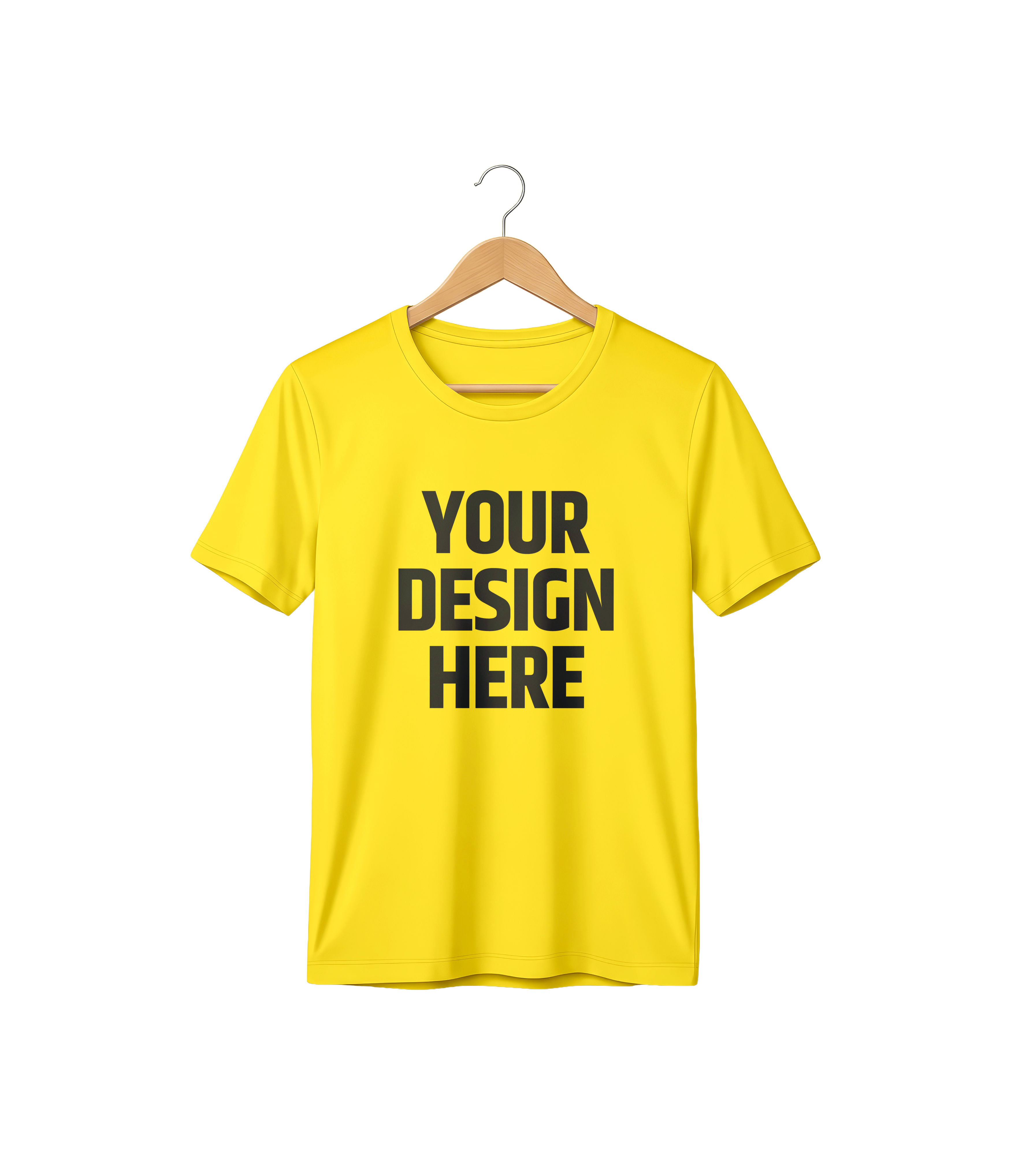 Custom Yellow T-shirt Mockup - Premium T-shirt Printing by Belle Maya